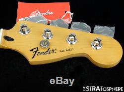 2018 Fender Standard JAZZ BASS NECK & TUNERS J Bass Guitar Parts Maple