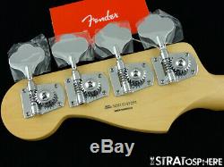 2020 Fender Player Jazz BASS NECK & TUNERS Bass Guitar Parts, Modern C Maple