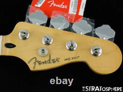 2020 Fender Player Jazz BASS NECK & TUNERS Bass Guitar Parts Modern C Maple SALE