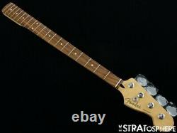 2020 Fender Player Jazz BASS NECK + TUNERS Bass Guitar Parts, Modern C Pau Ferro