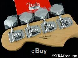 2020 Fender Player Jazz BASS NECK & TUNERS Bass Guitar Parts, Modern C Pau Ferro