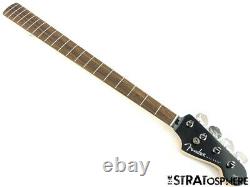 2021 Fender Aerodyne Jazz Bass NECK & TUNERS Guitar Modern Black Headstock