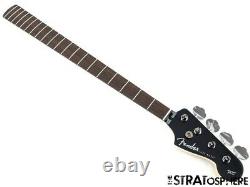 2021 Fender Aerodyne Jazz J Bass NECK& TUNERS Guitar Modern Black Headstock