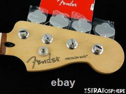 2021 Fender Player Precision P BASS NECK & TUNERS Bass Guitar Parts, Pau Ferro