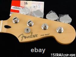 2022 Fender Player Jazz BASS NECK & TUNERS Bass Guitar Parts Modern C Maple