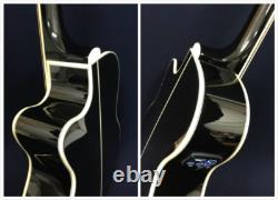 4/4 4-String Haze Black Acoustic Bass Guitar withEQ, Tuner+Free Bag FB-711BCEQ/BK