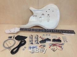 4/4 Complete No-Soldering PRS Electric Bass Guitar DIY Kit+Tuner, Picks. B-325DIY