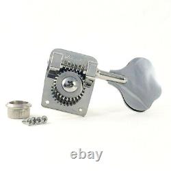 (4) Hipshot HB10 Nickel Bass Machine Heads Tuners for Fender Japan Mustang Bass