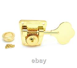 (4) Hipshot HB2 Gold American Classic Tuners for 70s Fender P/Jazz Bass
