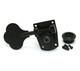 (4) Hipshot HB7 Black LEFTY Classic Bass Tuners Mexican Fender & Squier P/Jazz