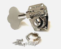 (4) Hipshot LEFTY HB1 SHORT KEY Nickel American Classic Bass Tuners Machines