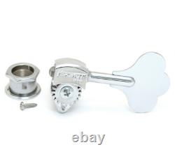 (4) Hipshot USA Nickel Ultralite 1/2 Clover Bass Machine Heads/Tuners 20675SN