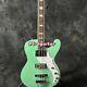 4 Strings Space Cadet Surf Green Electric Bass Guitar Chrome Hardware White Part