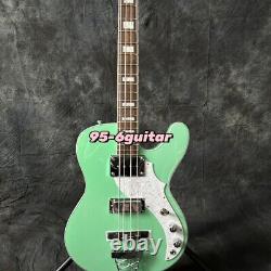 4 Strings Space Cadet Surf Green Electric Bass Guitar Chrome Hardware White Part