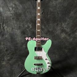 4 Strings Space Cadet Surf Green Electric Bass Guitar Chrome Hardware White Part