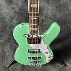 4 Strings Space Cadet Surf Green Electric Bass Guitar Chrome Hardware White Part