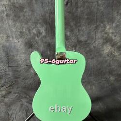 4 Strings Space Cadet Surf Green Electric Bass Guitar Chrome Hardware White Part