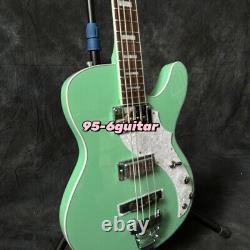 4 Strings Space Cadet Surf Green Electric Bass Guitar Chrome Hardware White Part