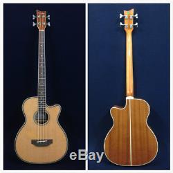 43 4-String Caraya Acoustic Bass Guitar withElectric Pickup, Tuner+Free Gig Bag