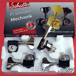 4L Mecaniques Schaller Basse BM Light Tuners Orig. F-Series 122 Nickel SC560.360