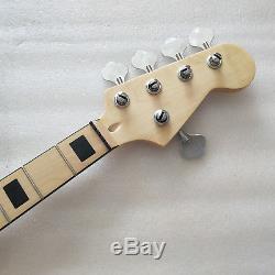 5 string Maple 20 Fret Bass Neck and tuners For Electric Bass Guitar Parts