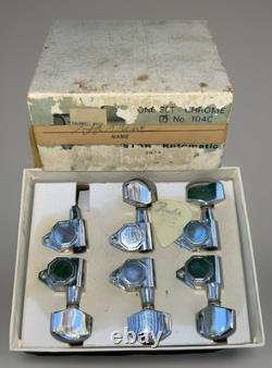 6 Vintage 1980s Retro STAR Rotomatic tuners, model No. 104C Octagon Design