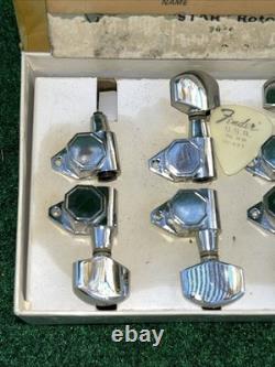 6 Vintage 1980s Retro STAR Rotomatic tuners, model No. 104C Octagon Design