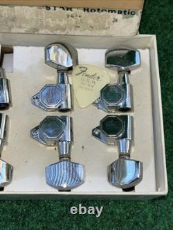 6 Vintage 1980s Retro STAR Rotomatic tuners, model No. 104C Octagon Design