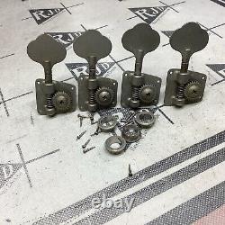 70's Japan Inline Bass Guitar Tuners Tuning Machines Keys Heads Relic