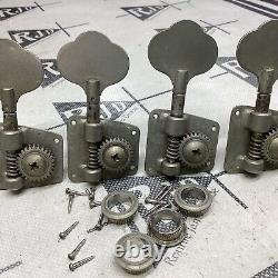 70's Japan Inline Bass Guitar Tuners Tuning Machines Keys Heads Relic