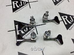 70's Schaller Gibson Bass Guitar Tuners Tuning Machines Keys Heads 2x2 Chrome