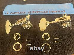 8 GOTOH GB528 Res-O-Lite Bass Tuning Machines Tuners 4R &L Nickel INXS Estate