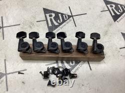 80's Black Schaller Kramer Guitar Tuner Keys Set W. Germany