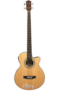 Acoustic Electric Bass Guitar built in tuner iMusicGuitar iBass243EQ