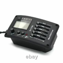 Acoustic Guitar Bass Pickup 5 Band EQ Equalizer with Digital Tuner 10PCS/Lot