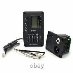Acoustic Guitar Bass Pickup 5 Band EQ Equalizer with Digital Tuner 10PCS/Lot