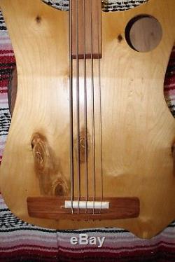 Acoustic Wishbass Bass Fretless 5 String 34 Scale, with Piezo pickup, EQ & Tuner