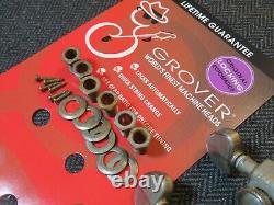 Aged GROVER 502N LOCKING nickel 181 Roto-Grip tuners fit Gibson Les Paul ES-335