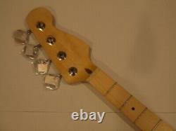 All Parts Maple Neck for vintage Fender Jazz Bass JMO Finished Tuners