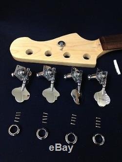 B-303 Complete NO-SOLDER DIY Kit-Full Size PB Electric Bass Guitar +Tuner, Picks