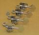 BMFLC 4Inline Schaller Bass Tuners Chrome Fender Style F-Series Cloverleaf