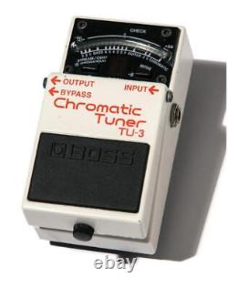 BOSS Chromatic Pedal Tuner For Guitar / Bass White TU-3