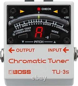 BOSS Compact Chromatic Tuner TU-3S Free Shipping with Tracking# New from Japan