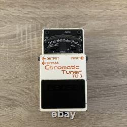 BOSS TU-3 CHROMATIC TUNER Compact Pedal Accupic sign Guitar Bass Tested Working