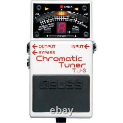 BOSS TU-3 Chromatic Tuner Guitar Bass Bypass Pedal with Drop Tuning Support