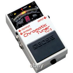 BOSS TU-3 Chromatic Tuner Guitar Bass Bypass Pedal with Drop Tuning Support
