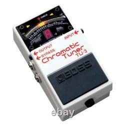BOSS TU 3 Chromatic Tuner Pedal with Sharp 21 Segment LED Meter for Pitch Tuning