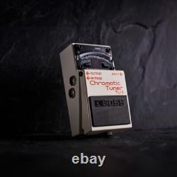 BOSS TU 3 Chromatic Tuner Pedal with Sharp 21 Segment LED Meter for Pitch Tuning
