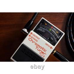 BOSS TU 3 Chromatic Tuner Pedal with Sharp 21 Segment LED Meter for Pitch Tuning
