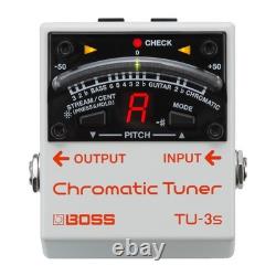 BOSS TU 3S Chromatic Tuner Compact Guitar Bass Pedal Reliable Accurate Tuning